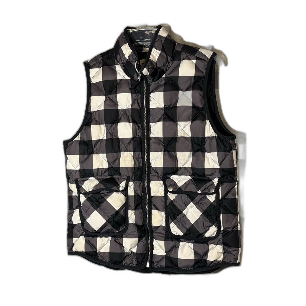 Woolrich duck down size XL  Black and White Checkered Vest